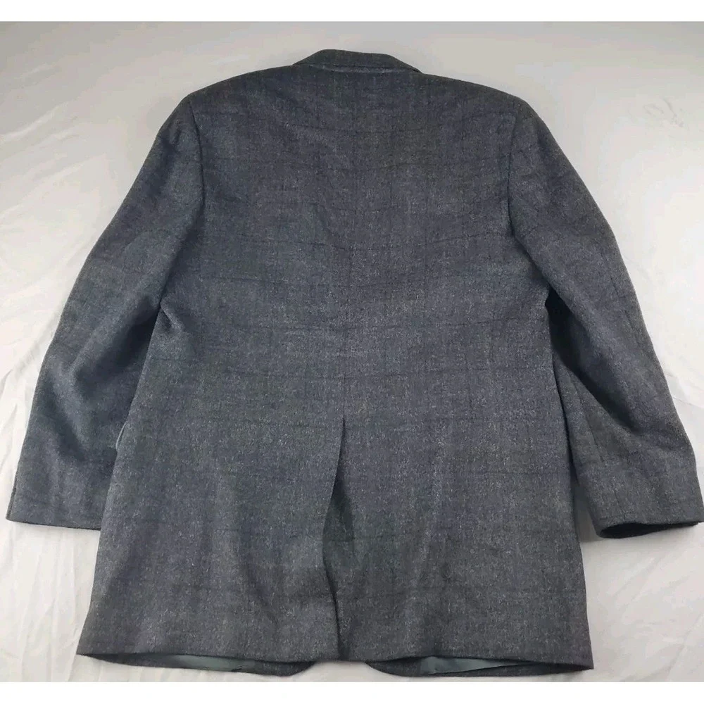 Brooks Brothers Men Sport Coat 42 Windowpane 2 Button Camel Hair Blazer Jacket - Picture 11 of 16
